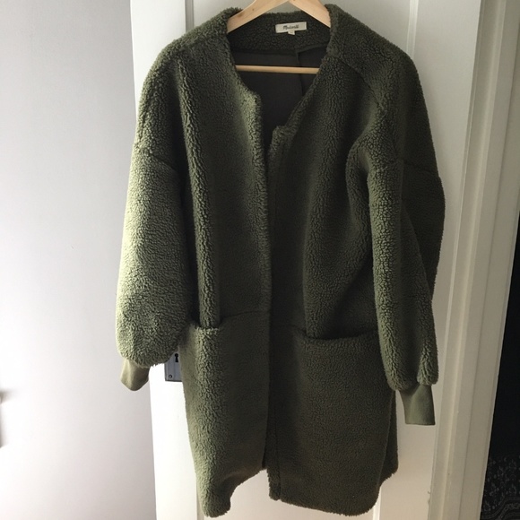fleece cocoon coat